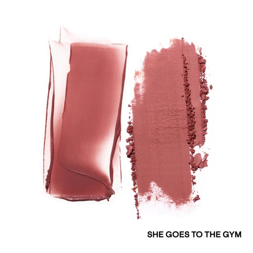“She Goes to the Gym” MAJOR HEADLINES DOUBLE-TAKE CRÈME & POWDER BLUSH DUO